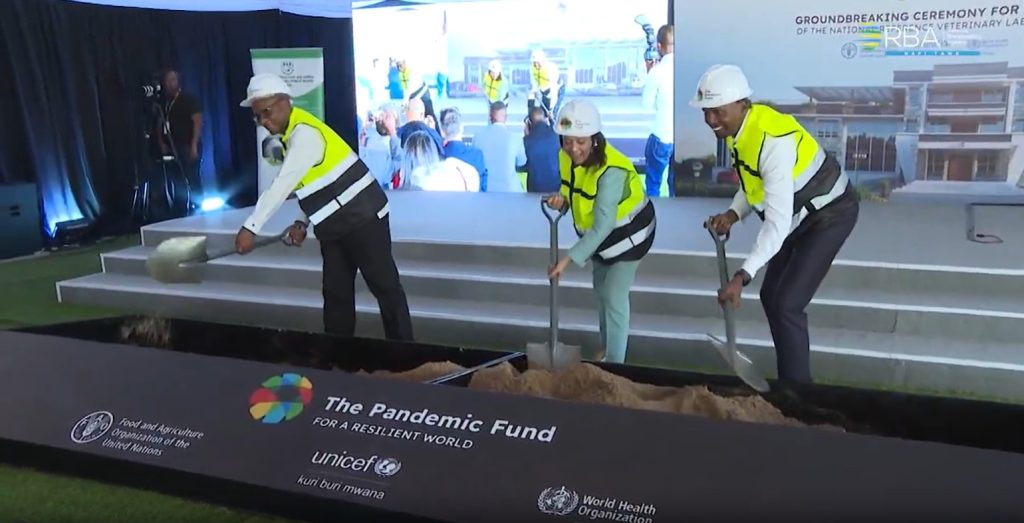 Rwanda launches construction of National Veterinary Reference Laboratory, boosting National health security.