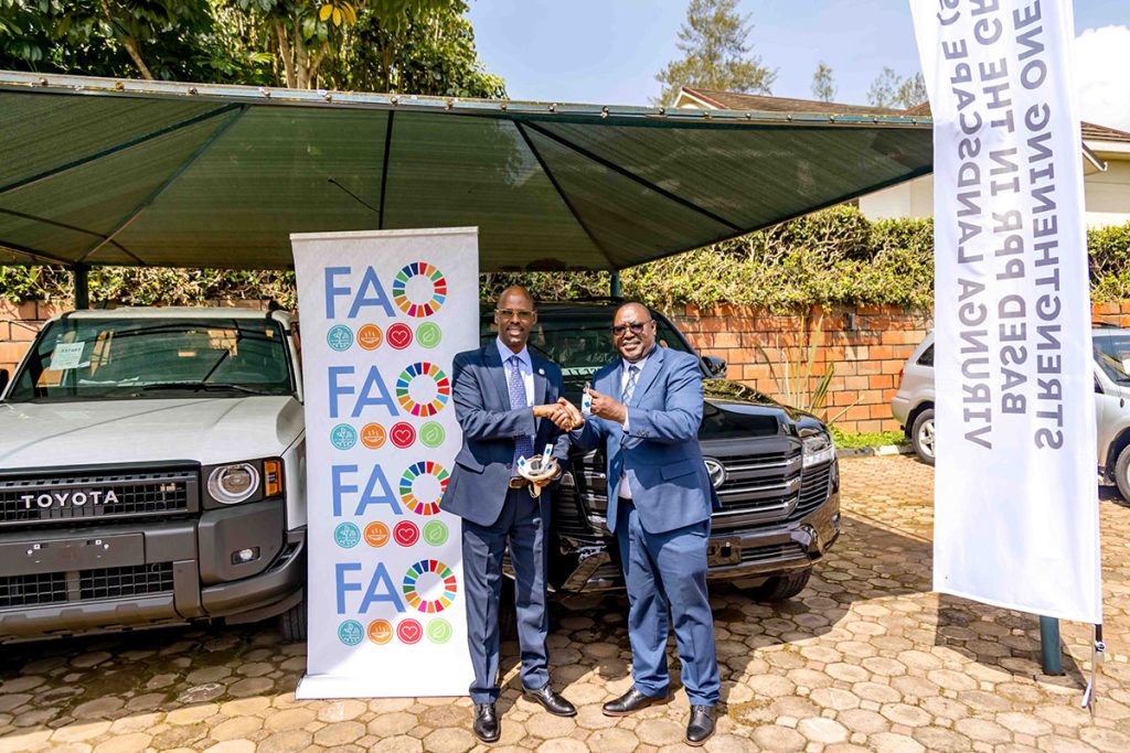 FAO hands over project vehicles to delivery partners under the Pandemic Fund-supported One Health regional initiative in the Greater Virunga Landscape article